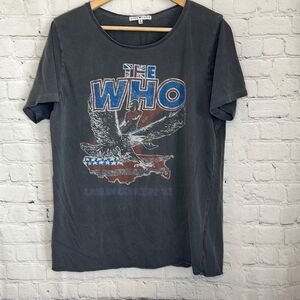 The Who Live in Concert 82 Men’s Short Sleeve Tshirt size Medium Junk‎ Food